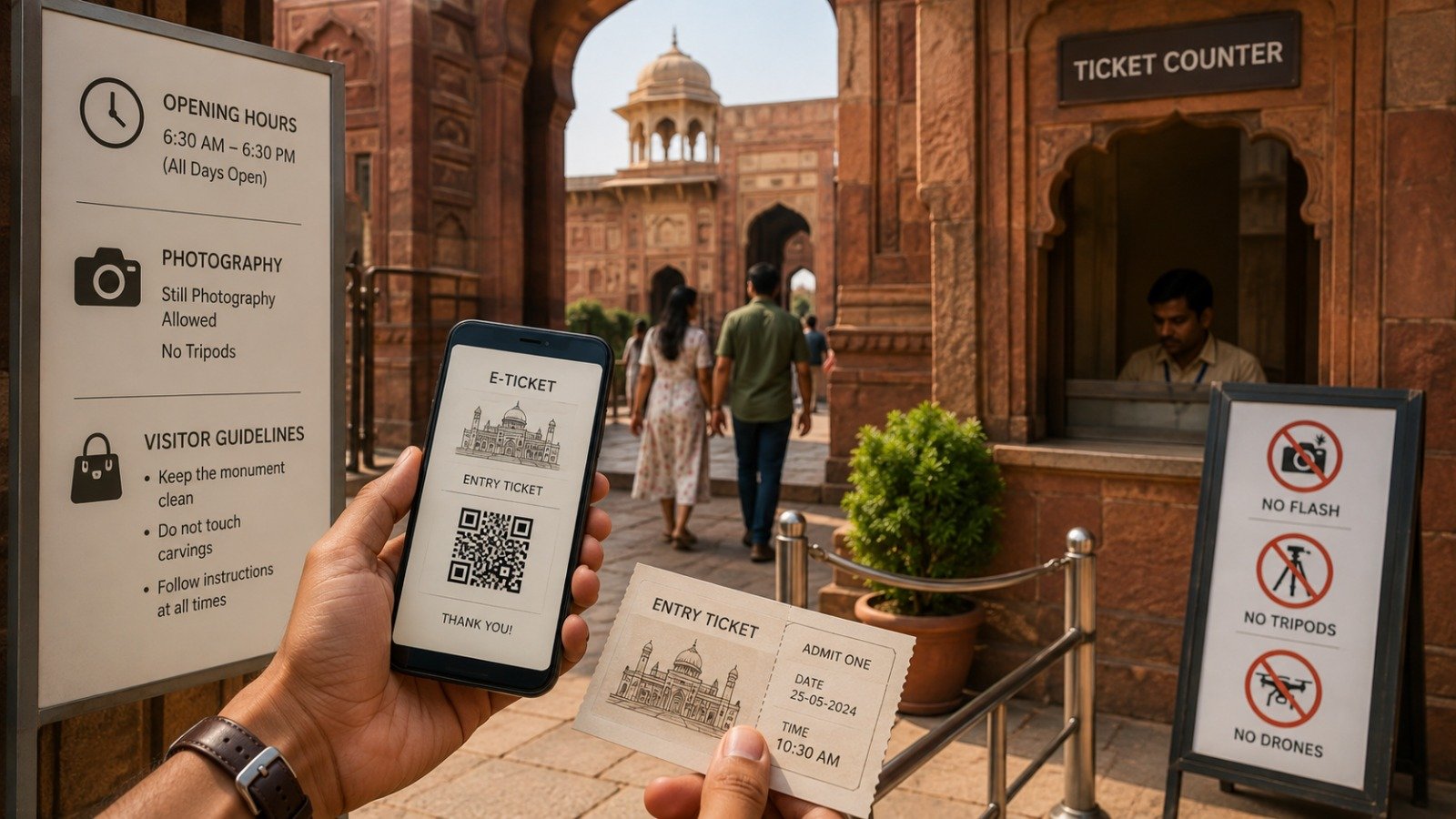 India Monument Entry Fees and visitor information for major heritage sites